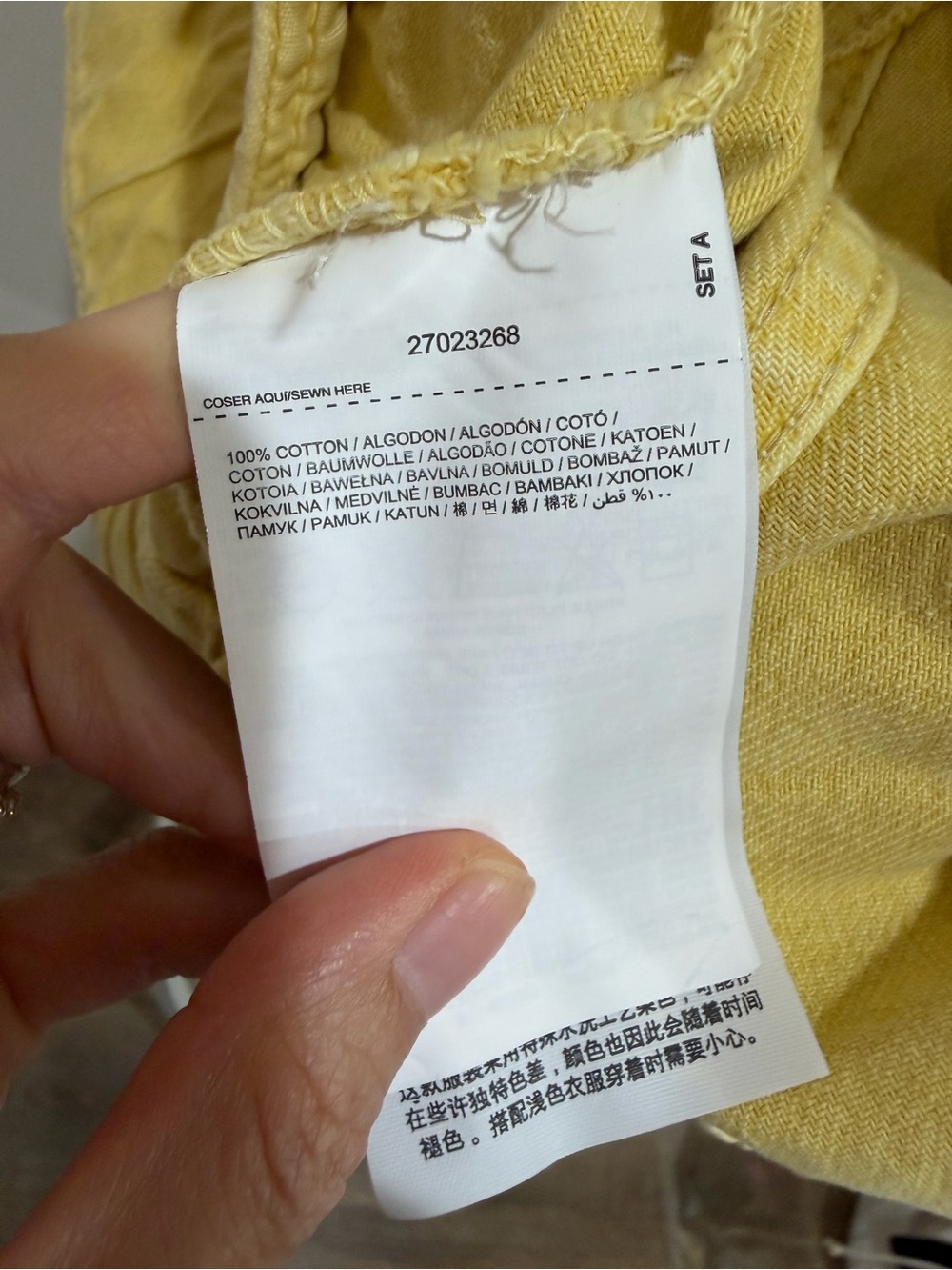 Mango Women's Yellow Denim Jacket - Casual Button-Front - Picture 4 of 4